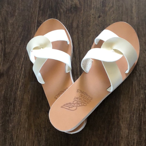Ancient Greek Sandals Desmos White Flats size 36 - Picture 2 of 6